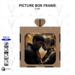 Caja de Foto Personalizada para Corte Láser | Archivo DXF de 3mm para Proyecto Creativo - Imagen 2