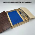 Caja Multiusos de Madera Cortada a Láser - Organizador Decorativo Personalizable para Almacenaje SVG DXF CDR - Imagen 3