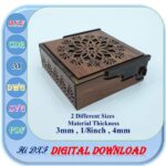 Caja de regalo con corte láser en 2 tamaños - Plantilla SVG DXF AI para materiales de 3 mm y 4 mm