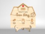 Letrero de Casa Cronología de Amor SVG - Regalo de Aniversario y San Valentín - Archivos para Corte Laser - Imagen 7