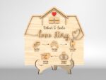 Letrero de Casa Cronología de Amor SVG - Regalo de Aniversario y San Valentín - Archivos para Corte Laser - Imagen 5