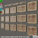 Marcos de Fotos Cortados con Láser - Pack SVG para Xtool en Madera, Varios Tamaños Disponibles - Imagen 2