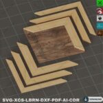 Marcos de Fotos Cortados con Láser - Pack SVG para Xtool en Madera, Varios Tamaños Disponibles - Imagen 7