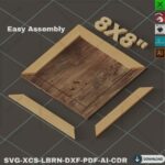 Marcos de Fotos Cortados con Láser - Pack SVG para Xtool en Madera, Varios Tamaños Disponibles - Imagen 9