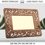 Paquete de Plantillas SVG para Marcos de Fotos de Corte Láser - Perfecto para Regalos y Glowforge - Imagen 2