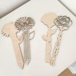 Archivo SVG para Corte Láser de Flores para Maestros | Regalos Personalizados para San Valentín | GlowForge Probado - Imagen 2