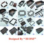 Caja de regalo de madera con cerradura y tapa abatible - Plantilla de corte láser SVG DXF AI 3mm 4mm - Imagen 4