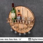 Estante de bar "Barril de Vino" - Archivo de Corte Láser para Mini Bar y Bar de Pared