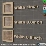 Marcos de Fotos Cortados con Láser - Pack SVG para Xtool en Madera, Varios Tamaños Disponibles - Imagen 5