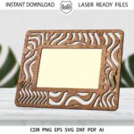 Paquete de Plantillas SVG para Marcos de Fotos de Corte Láser - Perfecto para Regalos y Glowforge - Imagen 5