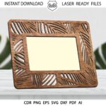 Paquete de Plantillas SVG para Marcos de Fotos de Corte Láser - Perfecto para Regalos y Glowforge - Imagen 3