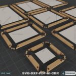 Plantillas de Marcos Cortados con Láser para Fotos y Proyectos DIY - Paquete 824 Multiformato - Imagen 8