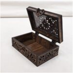 Caja de regalo de madera con cerradura y tapa abatible - Plantilla de corte láser SVG DXF AI 3mm 4mm - Imagen 3