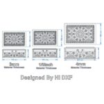 Caja de regalo de madera con cerradura y tapa abatible - Plantilla de corte láser SVG DXF AI 3mm 4mm - Imagen 5