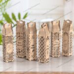 Caja de regalo para botella de vino - Diseño SVG para corte láser Glowforge y Cricut - Imagen 6