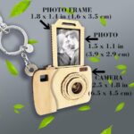 Llavero personalizable con mini cámara fotográfica SVG para corte láser - Compatible con Glowforge y LightBurn - Imagen 2