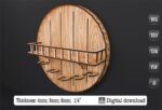 Estante de bar "Barril de Vino" - Archivo de Corte Láser para Mini Bar y Bar de Pared - Imagen 4