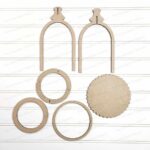 Soporte para Velas Estilo Granero - Archivo SVG Cortado a Láser | Decoración Rústica para Hogar - Imagen 2