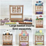 Cesta de Flores Intercambiable para Cuenta Atrás - Archivo SVG para Decoración de Holidays - Imagen 6