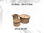 Patrones Digitales de Corte Láser para Rompecabezas Iris Box - Archivos EPS, AI, CDR, DXF, SVG - Imagen 3