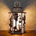 Linterna Hada Lima Corte Láser | Portavelas Decorativo Silueta Hada para Eventos y Regalos - Imagen 2