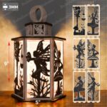 Linterna Hada Lima Corte Láser | Portavelas Decorativo Silueta Hada para Eventos y Regalos