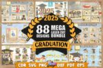 Pack Graduacion, mas de 80 Diseños de Graduación para Corte con Láser - Llaveros, Marcos y Porta Fotos y mas