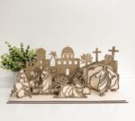 Semana Santa Independiente: Archivo de Corte láser para Tarjetas de Jesús SVG y Referencias Bíblicas