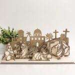 Semana Santa Independiente: Archivo de Corte láser para Tarjetas de Jesús SVG y Referencias Bíblicas