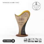 Pack de Diseños de Archivos para Trofeos de Reconocimiento Cortados a Láser | Personalizables en Madera y Plexiglás - Imagen 6