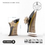 Pack de Diseños de Archivos para Trofeos de Reconocimiento Cortados a Láser | Personalizables en Madera y Plexiglás - Imagen 5
