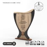 Pack de Diseños de Archivos para Trofeos de Reconocimiento Cortados a Láser | Personalizables en Madera y Plexiglás - Imagen 8