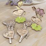 Stand Personalizado para Flores - Pack de 6 Archivos SVG y DXF para Corte Láser Glowforge - Día de la Madre - Imagen 5