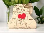 Letrero Personalizado de Madera de Familia de Leones - Regalo Único para Mamá y Papá - Imagen 6