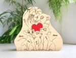 Letrero Personalizado de Madera de Familia de Leones - Regalo Único para Mamá y Papá - Imagen 5