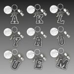 Archivo SVG para corte láser de llavero personalizado para graduación, regalo ideal para graduados