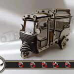 Plantilla de Motocicleta Tuk Tuk para Corte Láser - Formatos DXF, AI, CDR, PDF, SVG