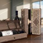 Caja de Regalo de Botella de Vino - Archivo SVG Cortado por Láser para Glowforge y Cricut - Imagen 3
