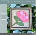 Paquete de SVG de Letras Florales para Corte Láser - Diseño de Hortensia y Peonía para Decoración Digital - Imagen 6