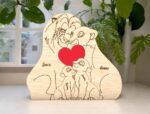 Letrero Personalizado de Madera de Familia de Leones - Regalo Único para Mamá y Papá - Imagen 8