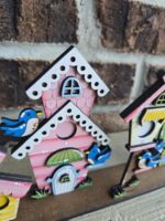 Set de Casitas para Pájaros SVG para Corte Láser Glowforge - Diseño Floral Primavera Verano - Imagen 6