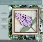 Paquete de SVG de Letras Florales para Corte Láser - Diseño de Hortensia y Peonía para Decoración Digital - Imagen 4