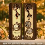 Caja de Vino de Madera Personalizada - Botellero Laser Cut DIY para Glowforge - Imagen 2