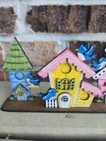 Set de Casitas para Pájaros SVG para Corte Láser Glowforge - Diseño Floral Primavera Verano - Imagen 7