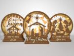 Farol de Belén 3D para Corte Láser, Diseño Religioso Navidad, Archivo SVG DIY Glowforge - Imagen 4