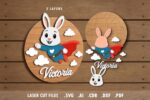 Paquete SVG de Nombres de Bebé para Corte Láser - Animales Superhéroes para Decoración Infantil - Imagen 2