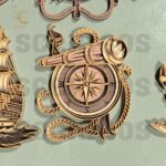 Paquete de archivos SVG náuticos para corte láser - 6 diseños listos para Glowforge y DXF - Imagen 6