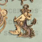 Paquete de archivos SVG náuticos para corte láser - 6 diseños listos para Glowforge y DXF - Imagen 7