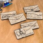 Sobres para dinero cortados láser - Paquete de 6 archivos SVG para bodas y cumpleaños, Glowforge y DXF