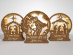 Farol de Belén 3D para Corte Láser, Diseño Religioso Navidad, Archivo SVG DIY Glowforge - Imagen 5